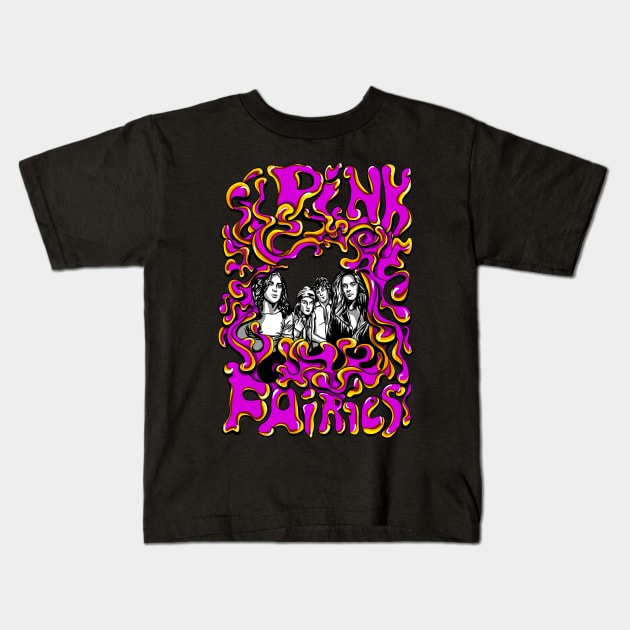 Pink Fairies Kids T-Shirt by KubikoBakhar